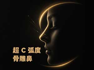 Super C radian bone carving nose